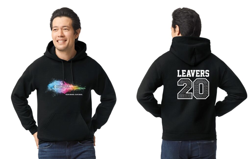 Our hoodies come in various designs, colours and sizes. We also offer many different positions for branding.